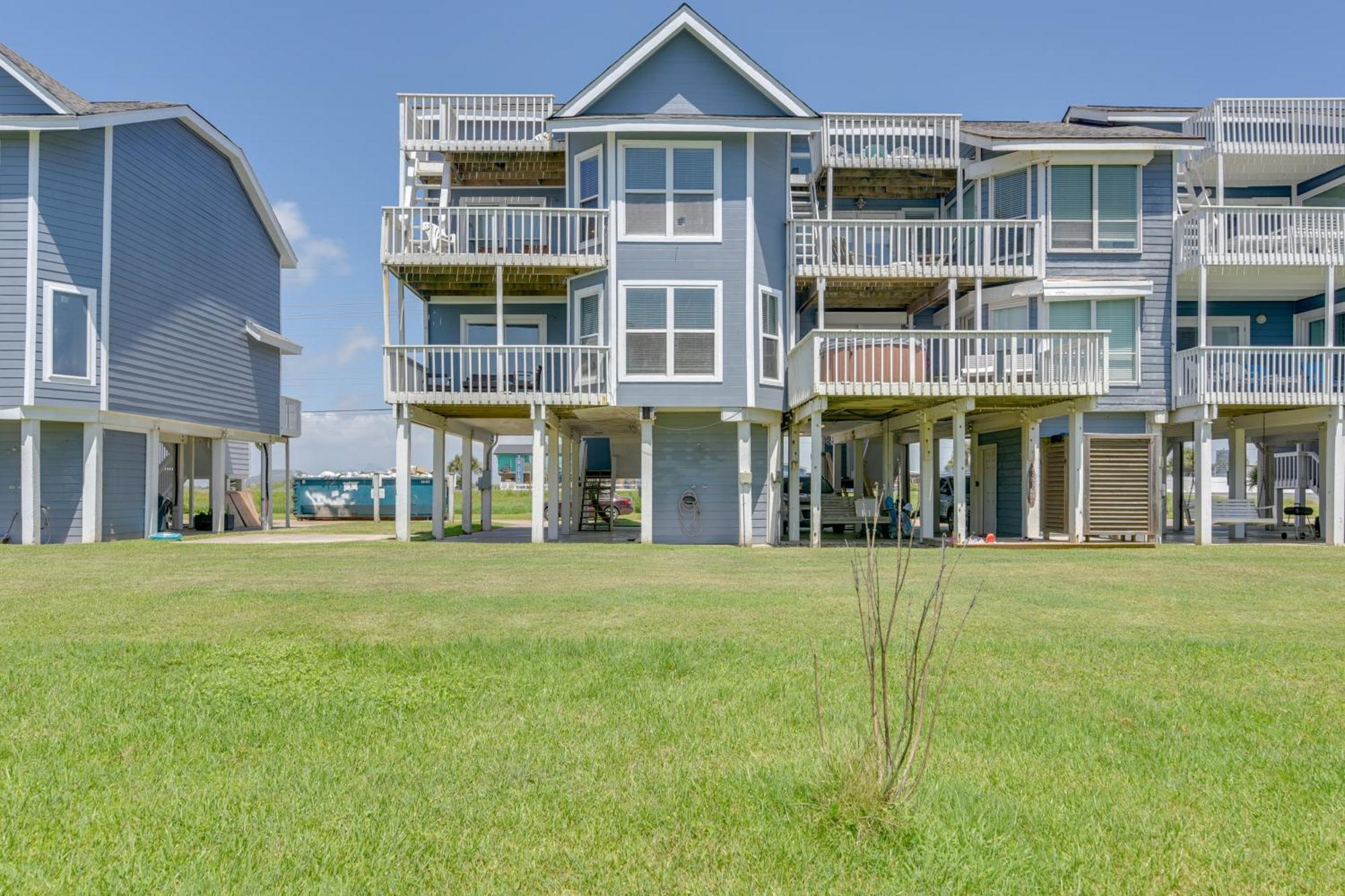 Galveston Townhome With Balconies Walk To Beach! Ngoại thất bức ảnh