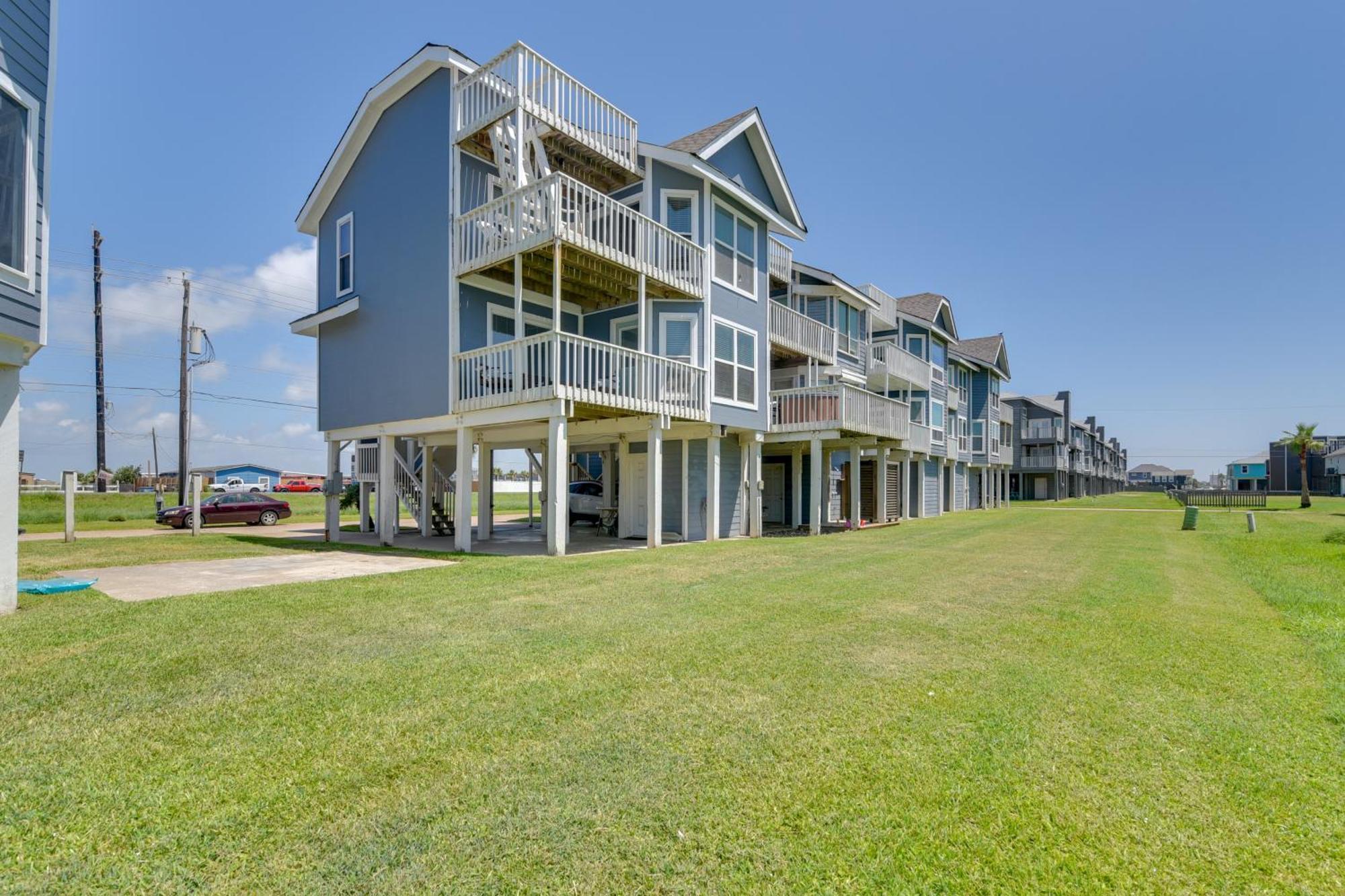 Galveston Townhome With Balconies Walk To Beach! Ngoại thất bức ảnh